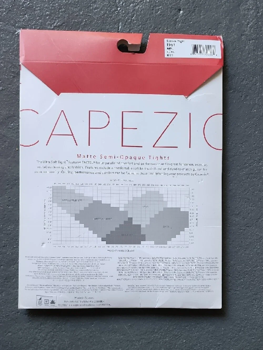 Capezio Ultra Soft Stirrup Tight L/XL Matte Semi Opaque Tights MPL Moccasin NWT